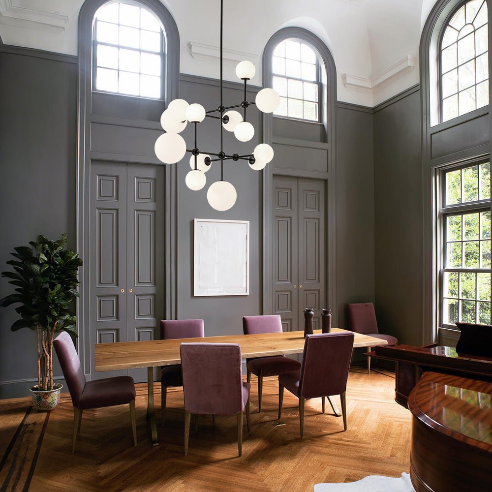 Freyza | Zoruvyt Globe-Bubble-Glas-Opal-Kronleuchter – Esszimmer Wohnzimmer