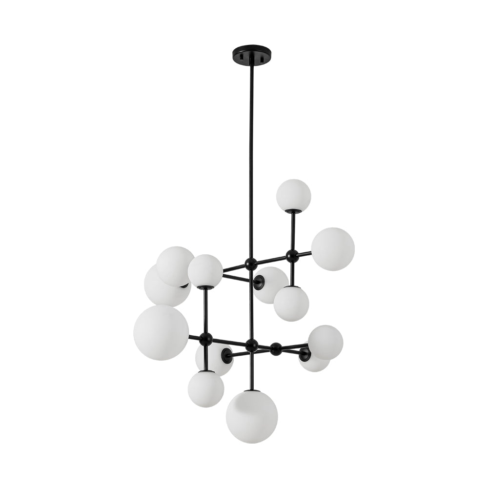 Freyza | Zoruvyt Globe-Bubble-Glas-Opal-Kronleuchter – Esszimmer Wohnzimmer
