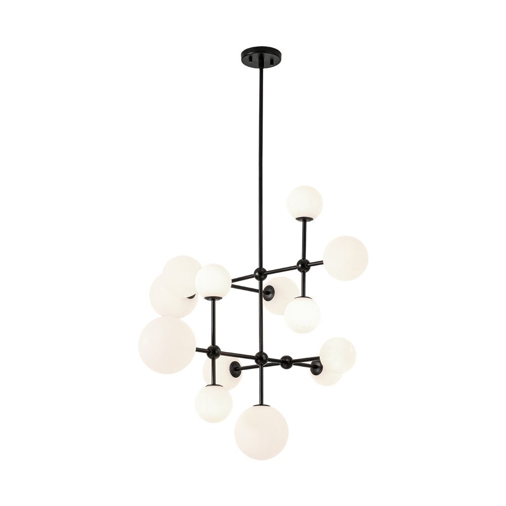 Freyza | Zoruvyt Globe-Bubble-Glas-Opal-Kronleuchter – Esszimmer Wohnzimmer