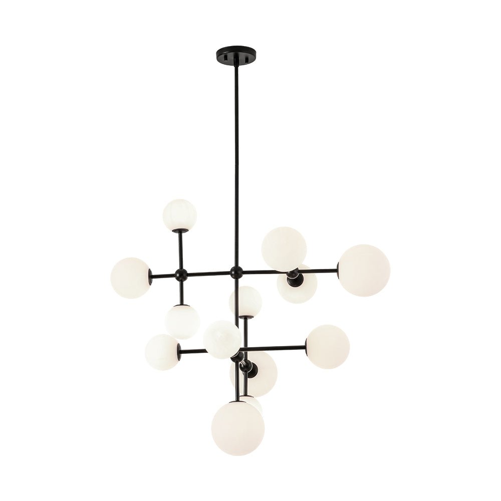 Freyza | Zoruvyt Globe-Bubble-Glas-Opal-Kronleuchter – Esszimmer Wohnzimmer