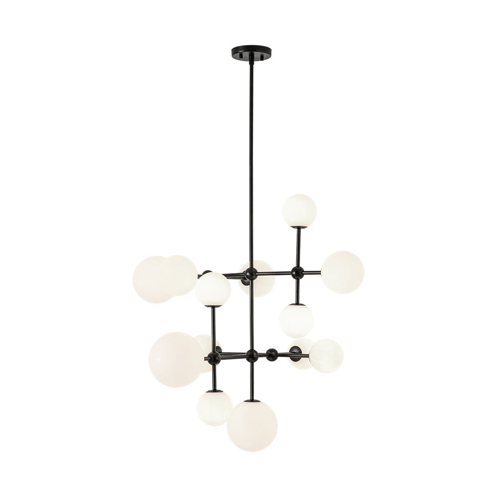 Freyza | Zoruvyt Globe-Bubble-Glas-Opal-Kronleuchter – Esszimmer Wohnzimmer