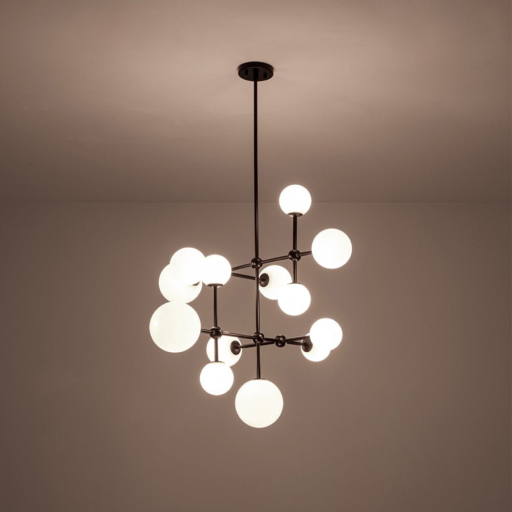 Freyza | Zoruvyt Globe-Bubble-Glas-Opal-Kronleuchter – Esszimmer Wohnzimmer