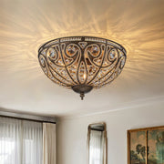 Freyza | Lustre marocain traditionnel de luxe en bronze et cristal – Chambre et salon traditionnels