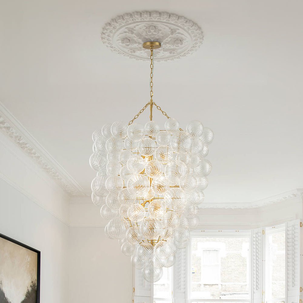 Freyza | Dagen Luxury Entry Glass Chandelier – Dining Room Living Room