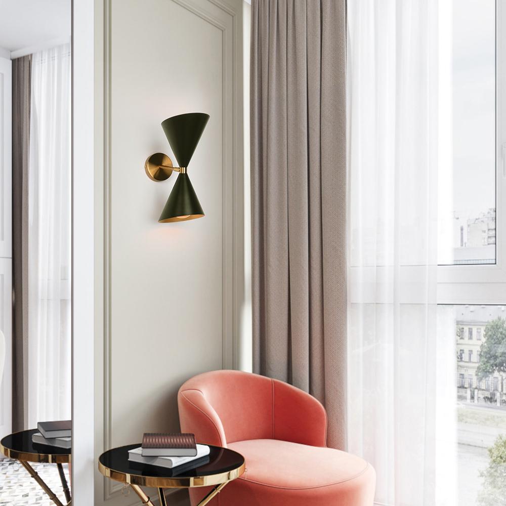 Freyza | Lunora Mid-Century-moderne Wandleuchte – modernes Wohnzimmer, Flur