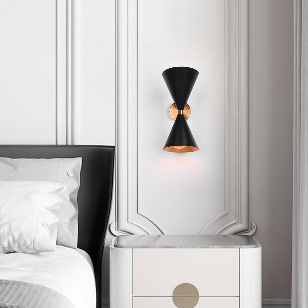 Freyza | Lunora Mid-Century-moderne Wandleuchte – modernes Wohnzimmer, Flur