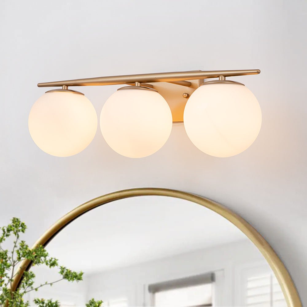 Freyza | Ildvari Wandleuchte aus Opalglas im Mid-Century-Stil – für Wohnzimmer und Flur im Mid-Century-Stil