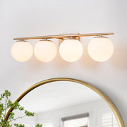 Freyza | Ildvari Wandleuchte aus Opalglas im Mid-Century-Stil – für Wohnzimmer und Flur im Mid-Century-Stil
