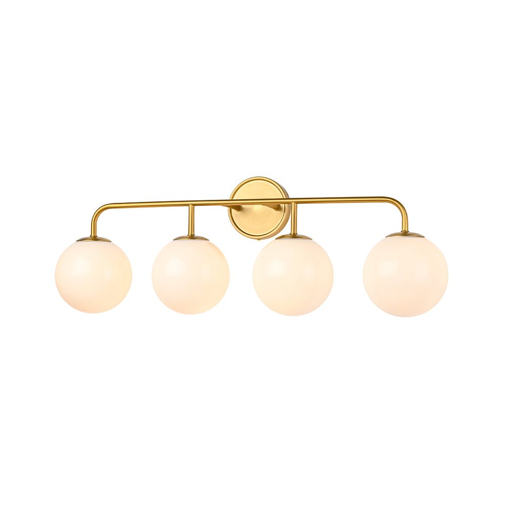 Freyza | Eirikulix Mid-century Shine Glass Opal Wall Sconce – Mid-Century Living Room Hallway