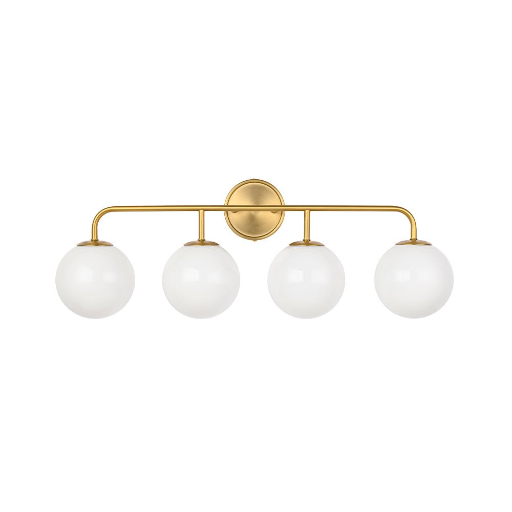 Freyza | Eirikulix Mid-century Shine Glass Opal Wall Sconce – Mid-Century Living Room Hallway