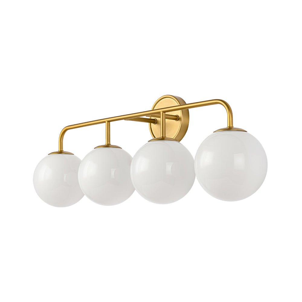 Freyza | Eirikulix Mid-century Shine Glass Opal Wall Sconce – Mid-Century Living Room Hallway
