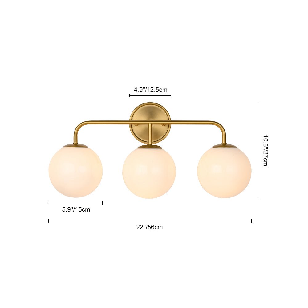 Freyza | Eirikulix Mid-century Shine Glass Opal Wall Sconce – Mid-Century Living Room Hallway