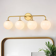 Freyza | Eirikulix Mid-century Shine Glass Opal Wall Sconce – Mid-Century Living Room Hallway