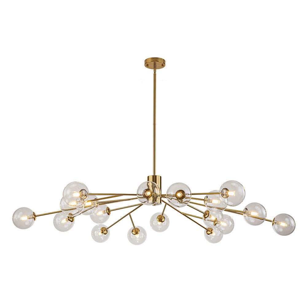 Freyza | Milda Mid Century Glass Chandelier – Dining Room Living Room