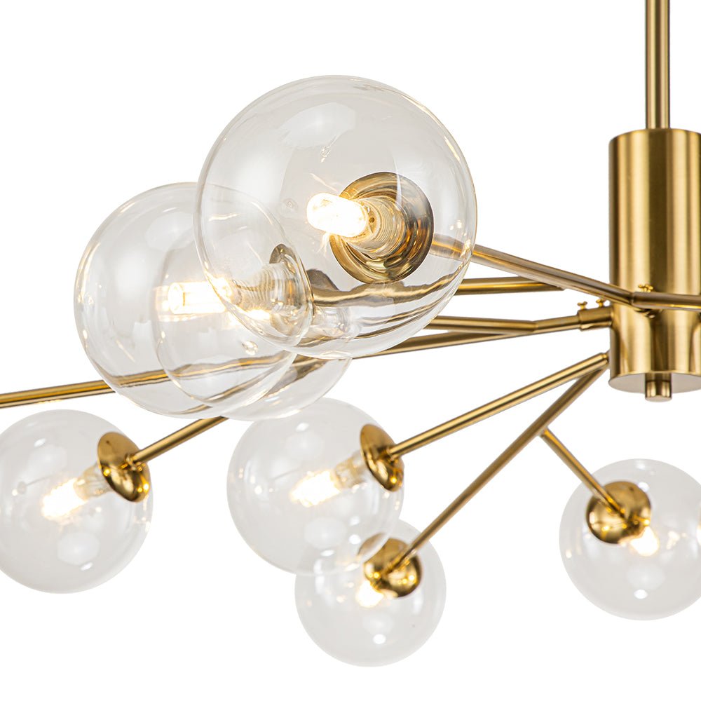 Freyza | Milda Mid Century Glass Chandelier – Dining Room Living Room