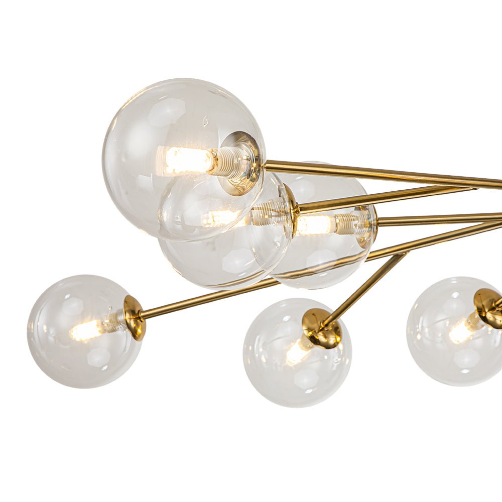 Freyza | Milda Mid Century Glass Chandelier – Dining Room Living Room