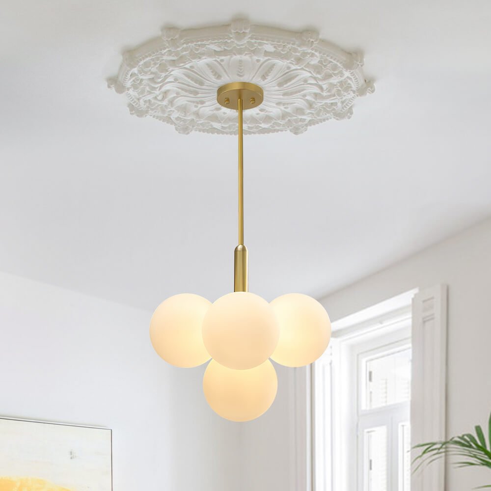 Freyza | Eloria moderner Glas-Kronleuchter – modernes Esszimmer, Wohnzimmer