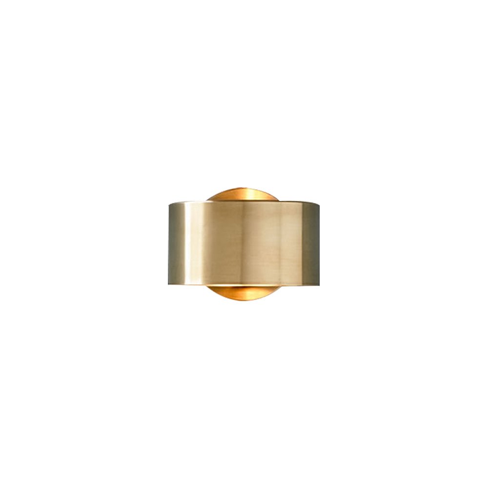 Freyza | Zorunix Minimalist Brass Brass Wall Sconce – Minimalist Living Room Hallway