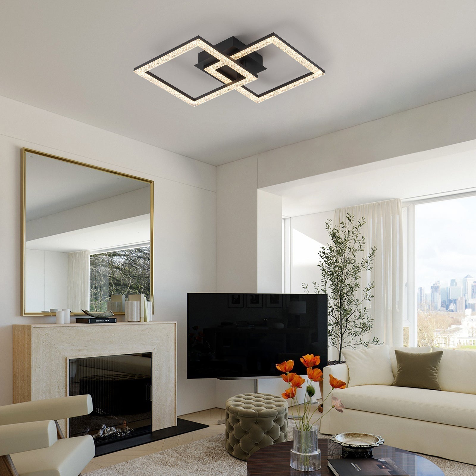 Freyza | Mjolkuvux Minimalist Dimmable Ceiling Light – Minimalist Bedroom Living Room
