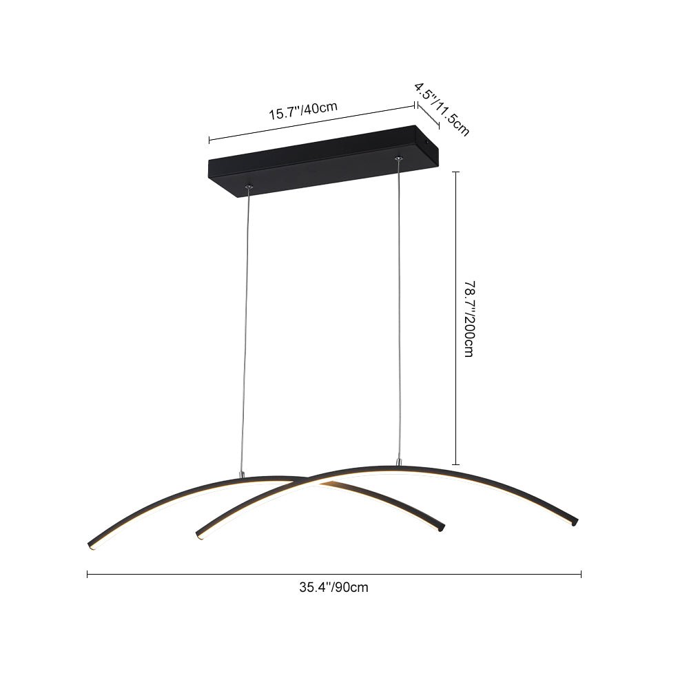 Freyza | Ulfuvyr Minimalist Dimmable Chandelier – Minimalist Dining Room Living Room
