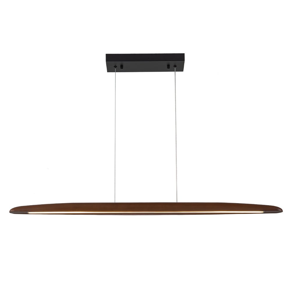 Freyza | Tindari Minimalist Linear Wood Chandelier – Minimalist Dining Room Living Room