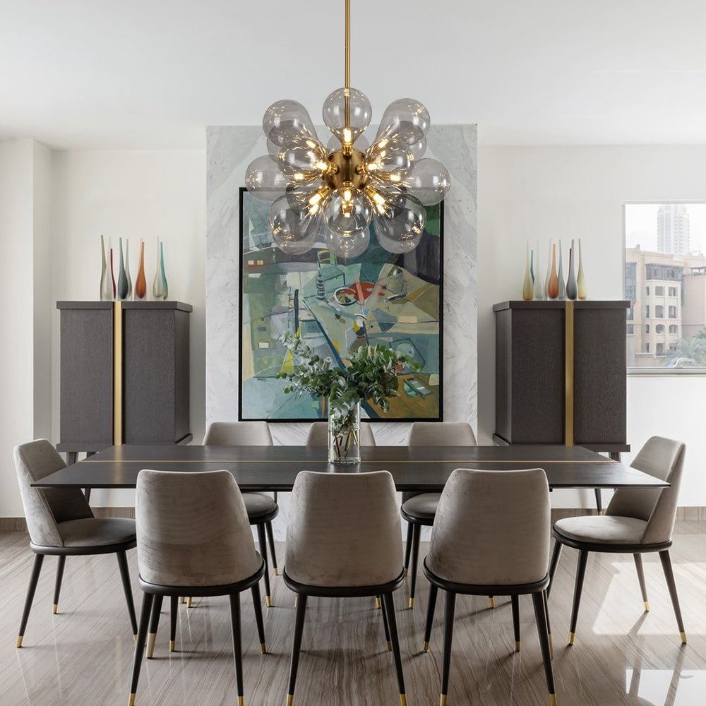 Freyza | Yrvunix Modern Cluster Glass Chandelier – Modern Dining Room Living Room