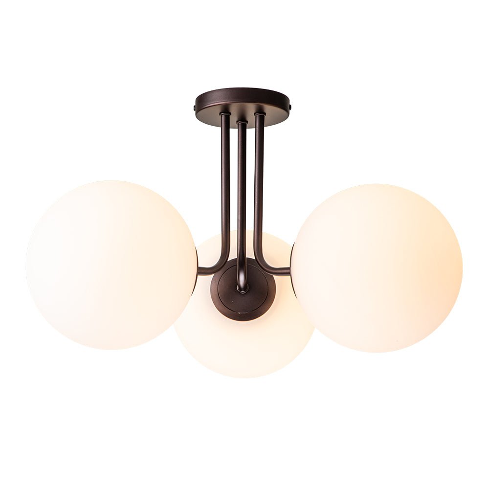 Freyza | Ombra Modern Opal Glass Opal Ceiling Light – Modern Bedroom Living Room