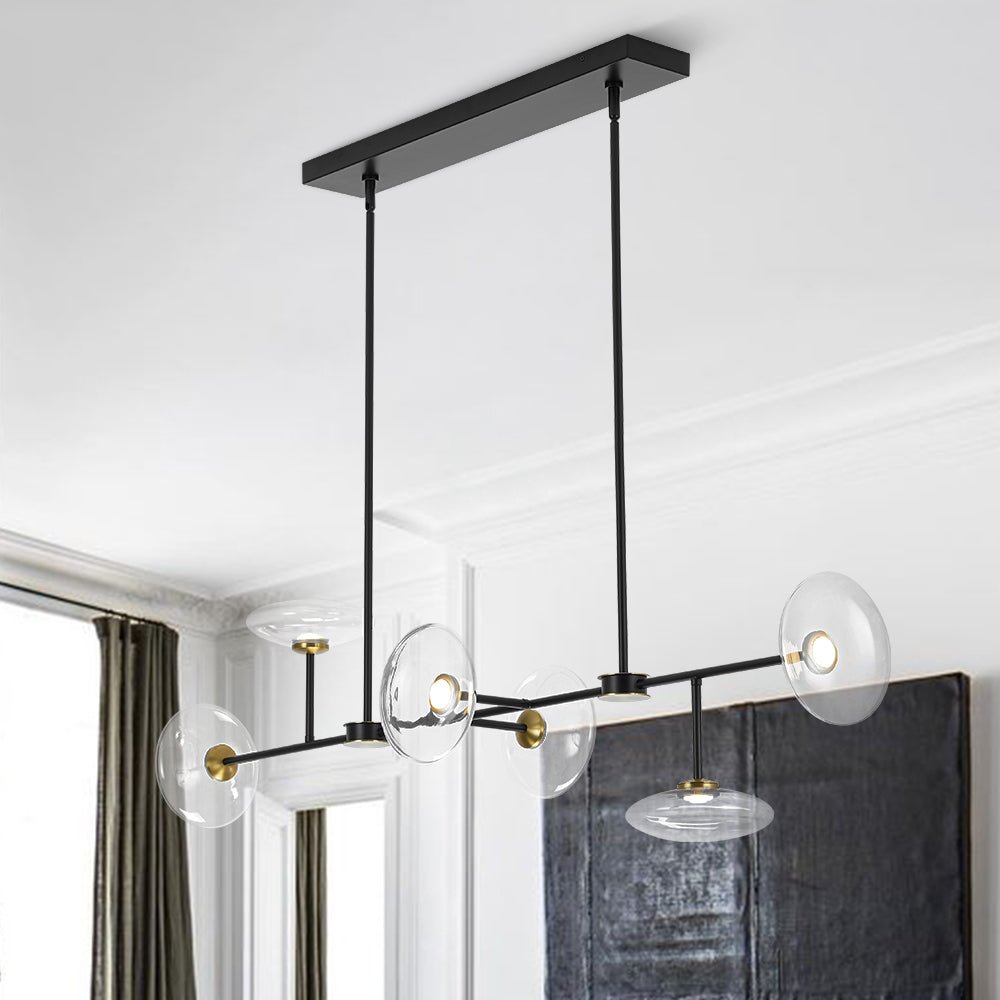 Freyza | Vatnuvum moderne dimmbare Glaspendelleuchte – modernes Esszimmer, Wohnzimmer