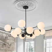 Freyza | Fyrsta Modern Sputnik Glass Opal Chandelier – Modern Dining Room Living Room