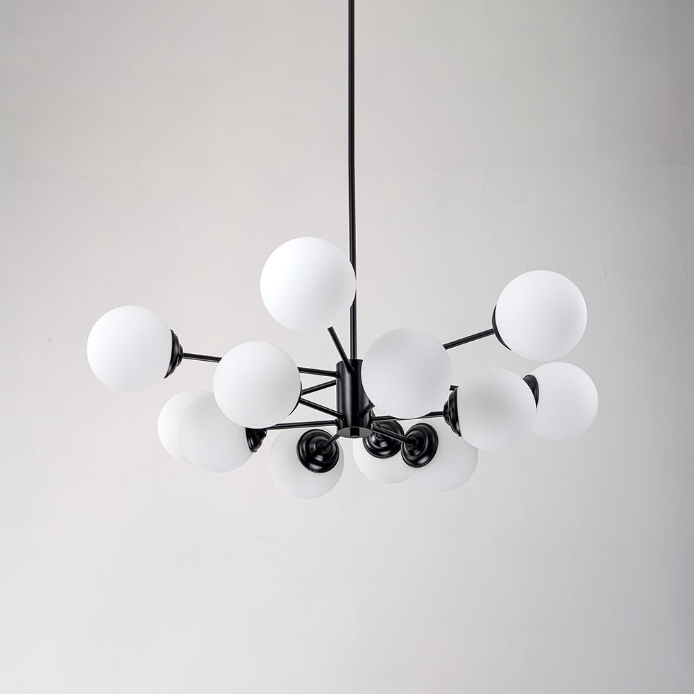 Freyza | Fyrsta Modern Sputnik Glass Opal Chandelier – Modern Dining Room Living Room