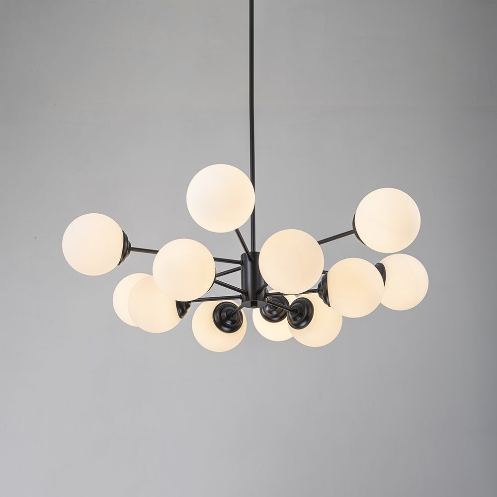 Freyza | Fyrsta Modern Sputnik Glass Opal Chandelier – Modern Dining Room Living Room