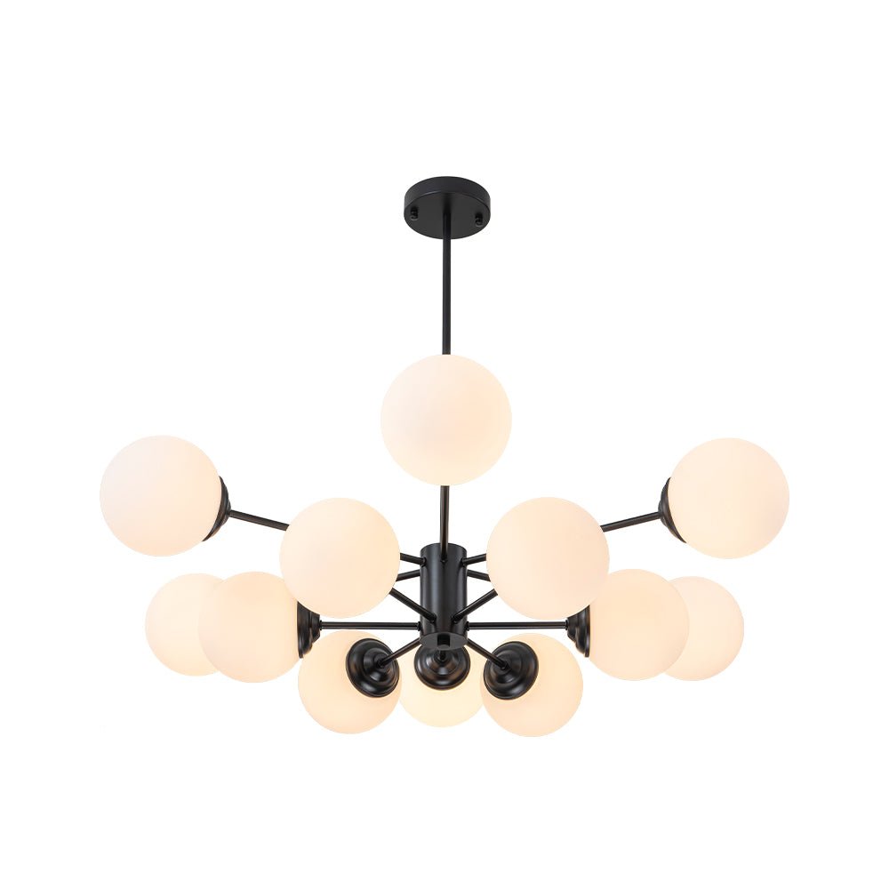 Freyza | Fyrsta Modern Sputnik Glass Opal Chandelier – Modern Dining Room Living Room