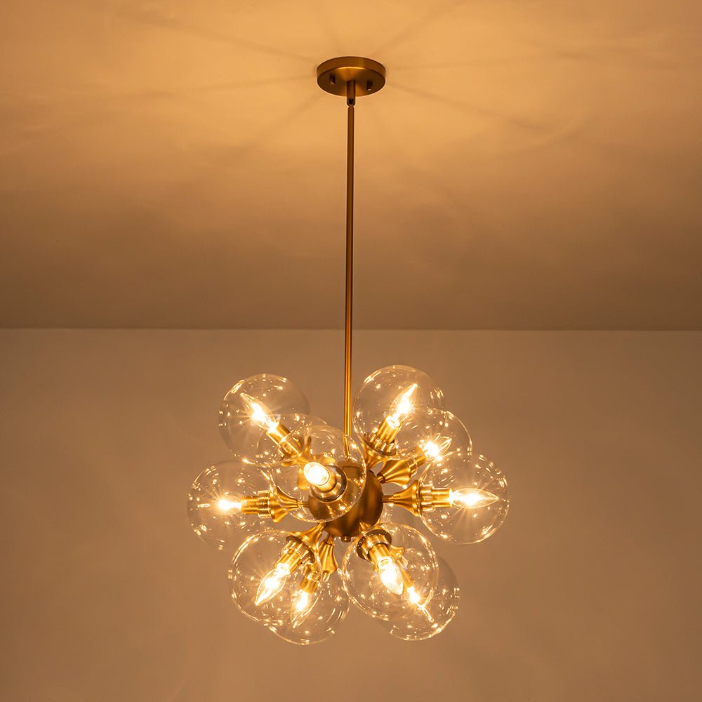 Freyza | Moderner Cluster-Glas-Kronleuchter Zoruvium – Modernes Esszimmer, modernes Wohnzimmer