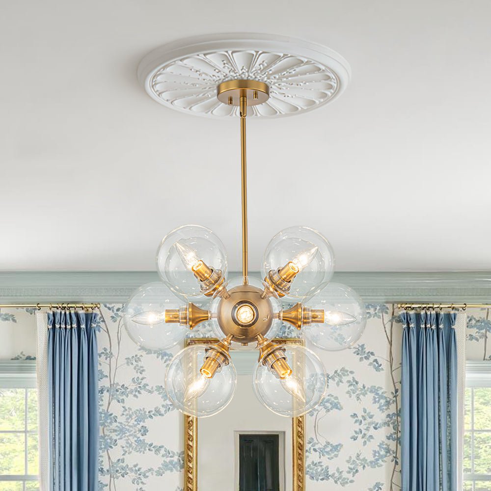 Freyza | Moderner Cluster-Glas-Kronleuchter Zoruvium – Modernes Esszimmer, modernes Wohnzimmer