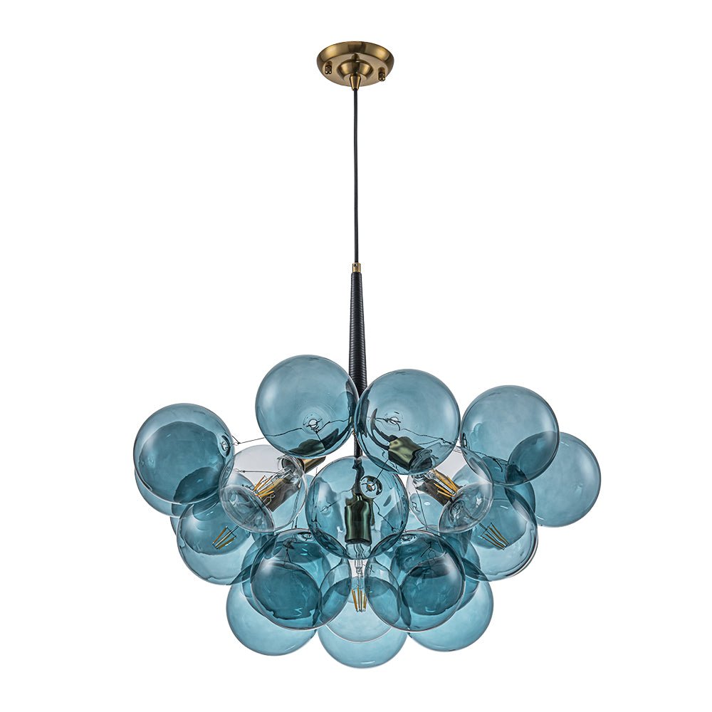 Freyza | Elvora moderner Glas-Kronleuchter – modernes Esszimmer, Wohnzimmer