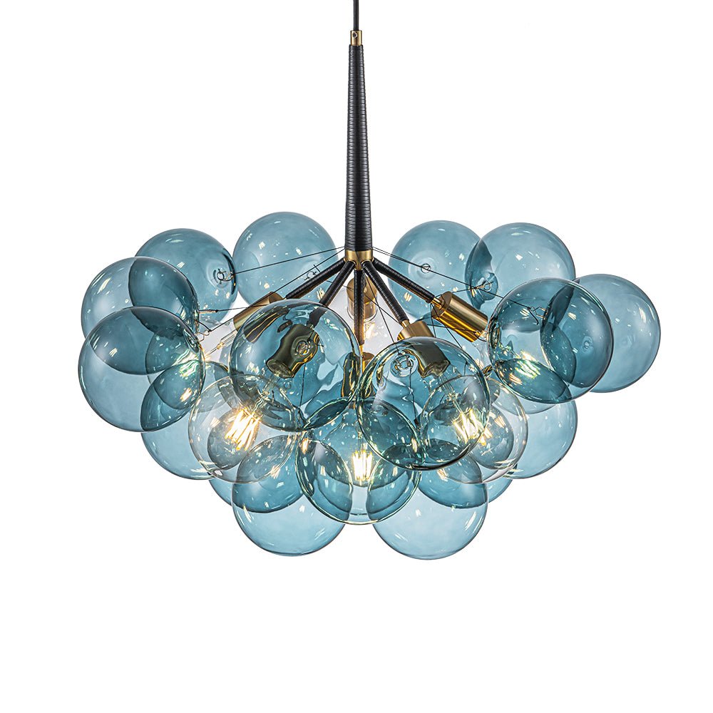 Freyza | Elvora moderner Glas-Kronleuchter – modernes Esszimmer, Wohnzimmer