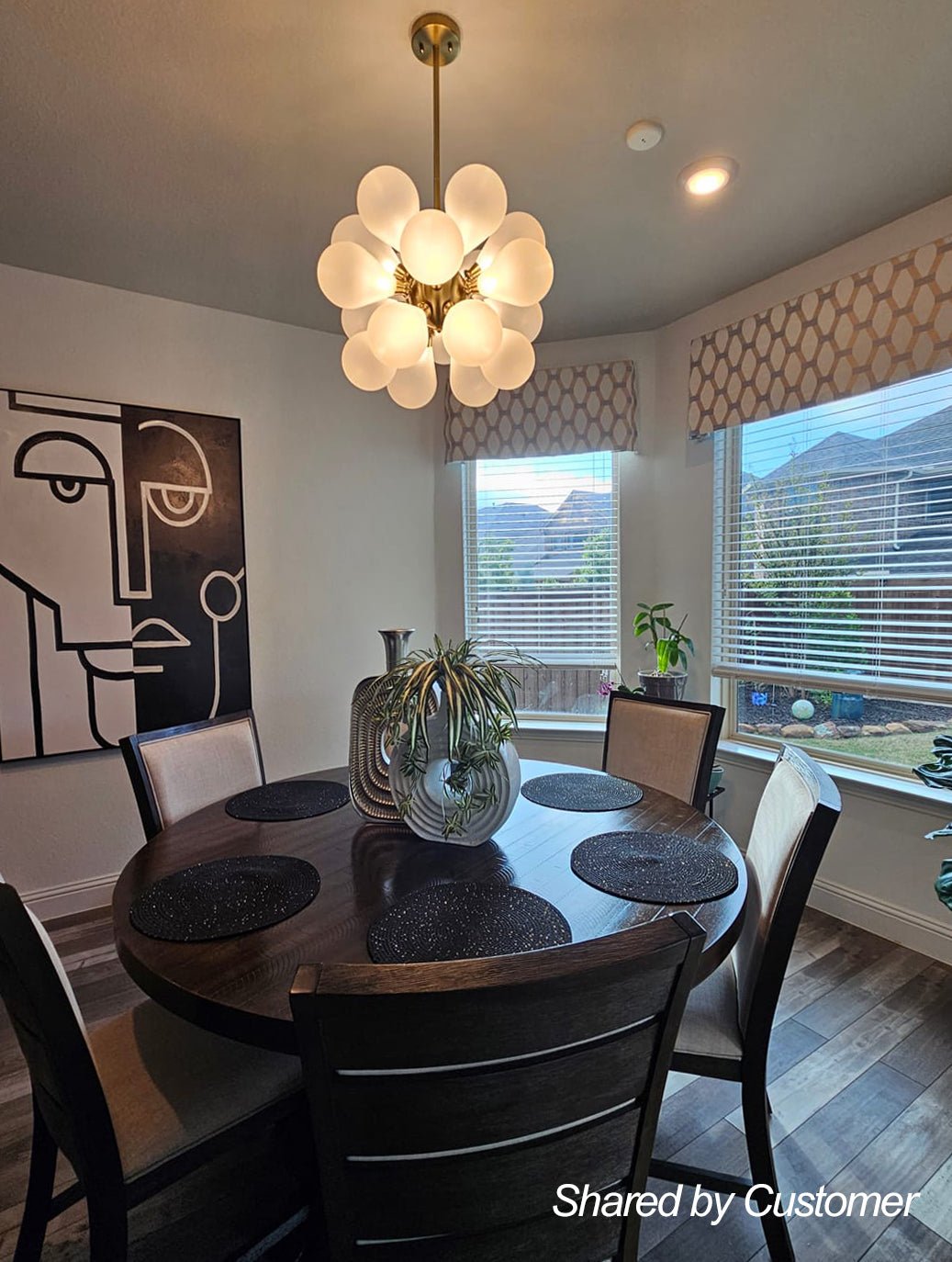 Freyza | Jarnbrul Modern Glass Glass Chandelier – Modern Dining Room Living Room