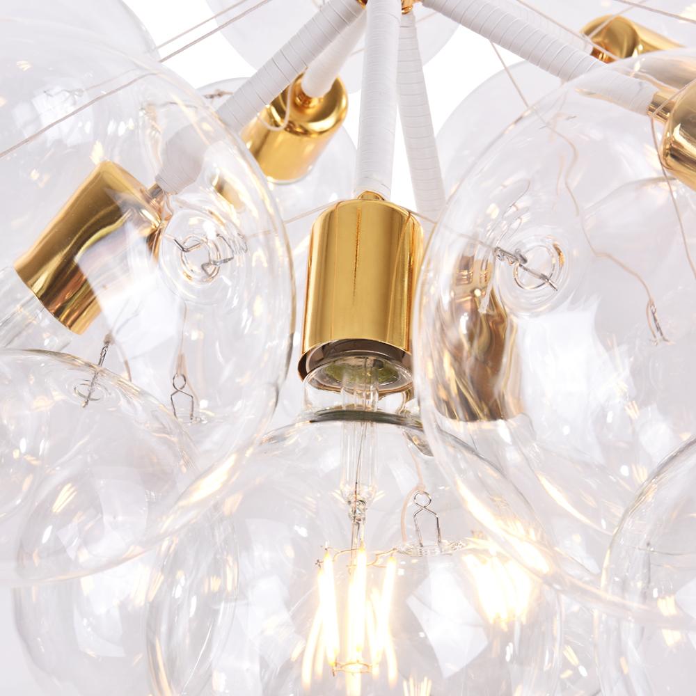 Freyza | Luniva Modern Glass Glass Chandelier – Modern Dining Room Living Room