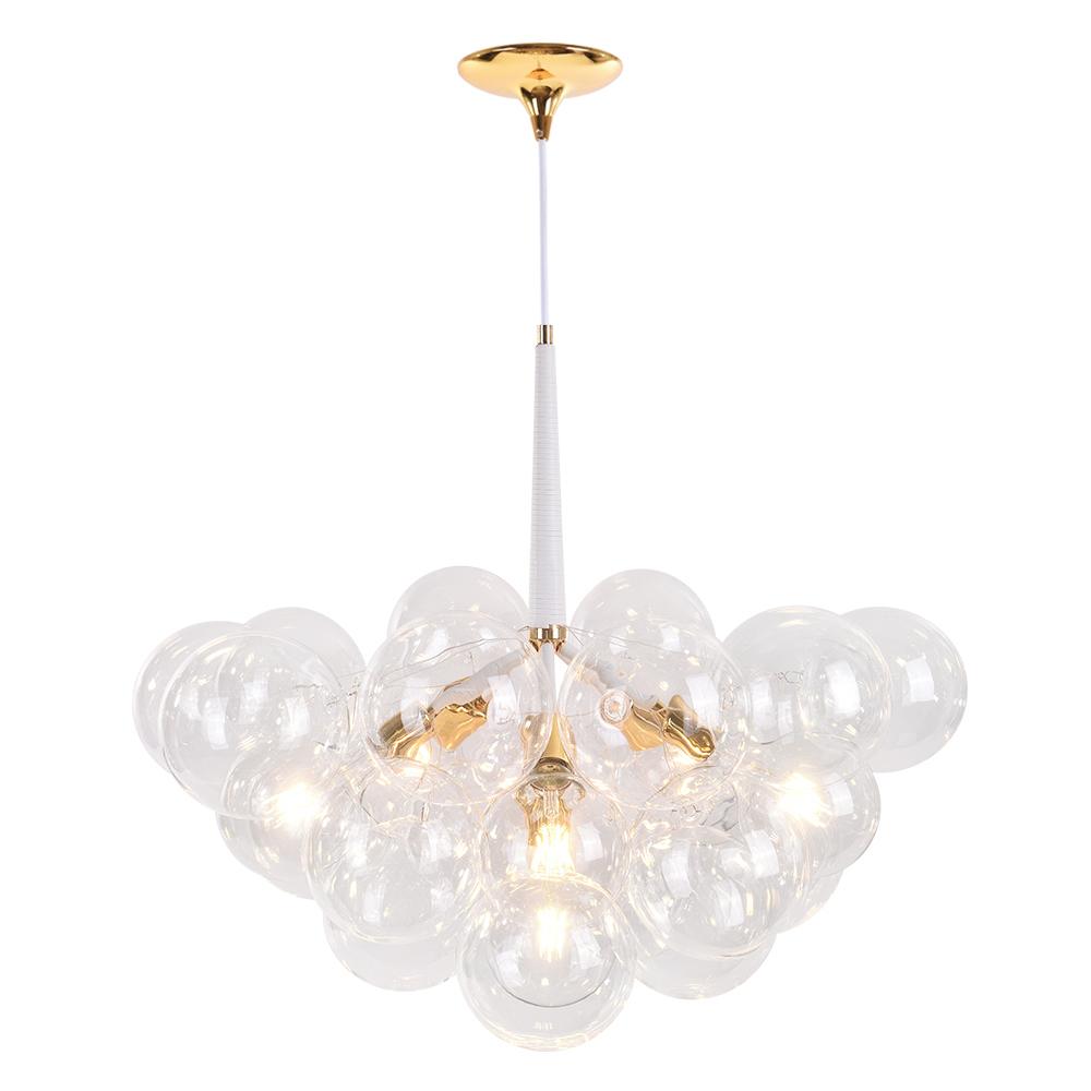 Freyza | Luniva Modern Glass Glass Chandelier – Modern Dining Room Living Room