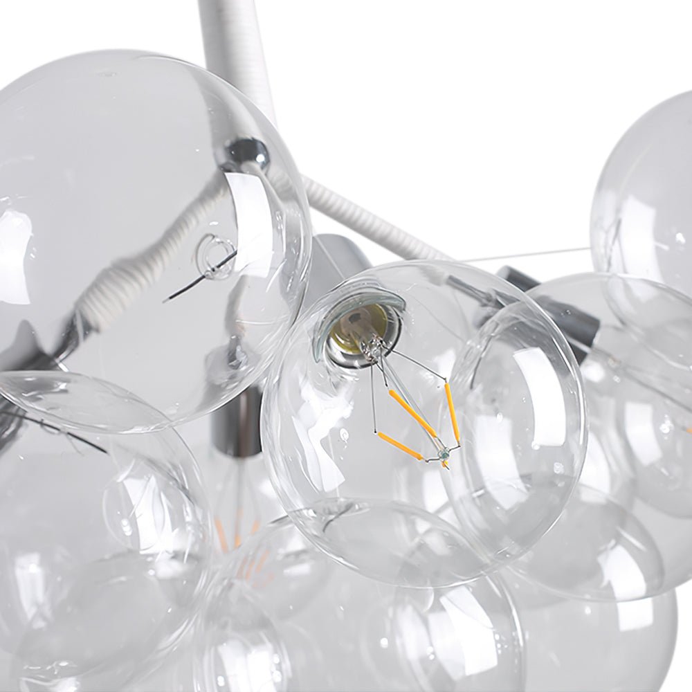 Freyza | Vesara moderner Glas-Kronleuchter – modernes Esszimmer-Wohnzimmer