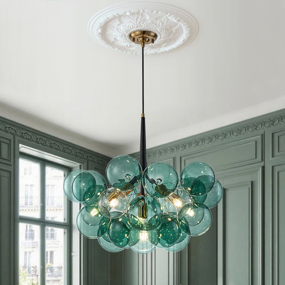 Freyza | Qvistun Modern Cluster Glass Chandelier – Modern Dining Room Living Room