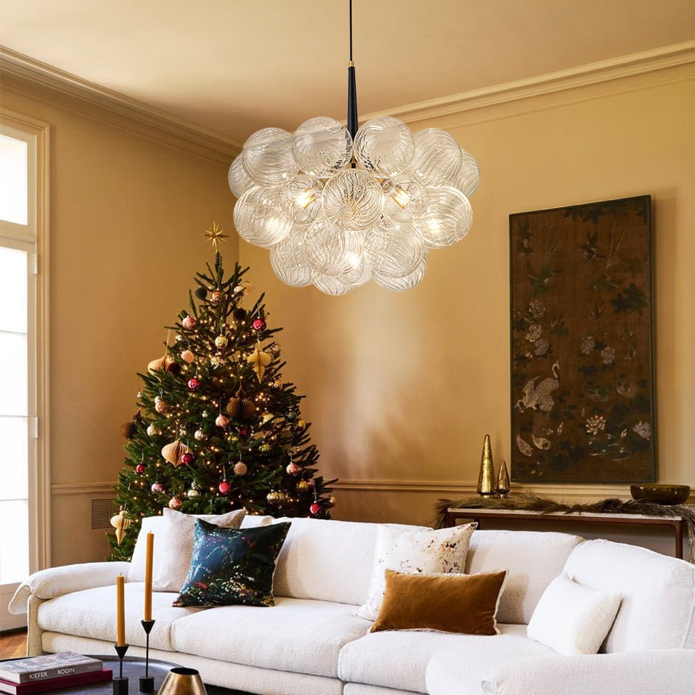 Freyza | Valion Modern Globe Glass Chandelier – Modern Dining Room Living Room
