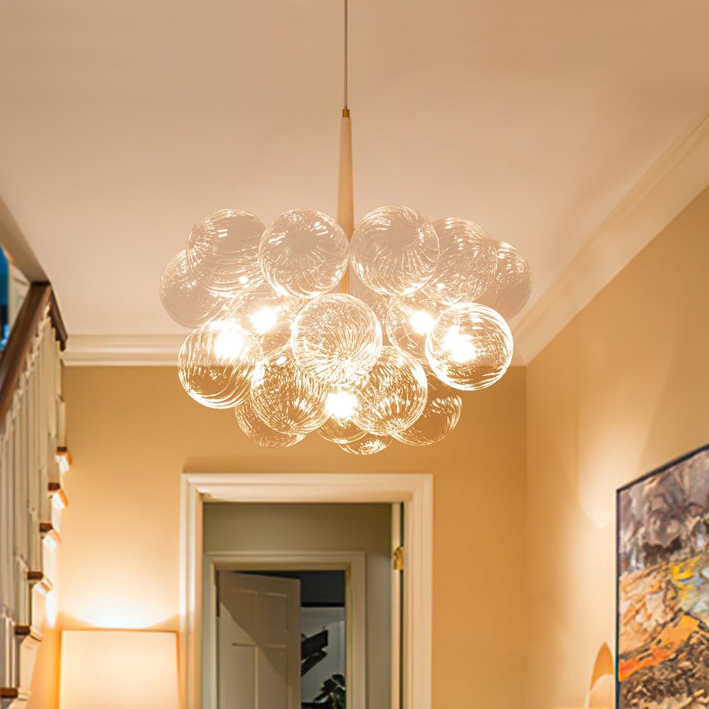 Freyza | Valion Modern Globe Glass Chandelier – Modern Dining Room Living Room