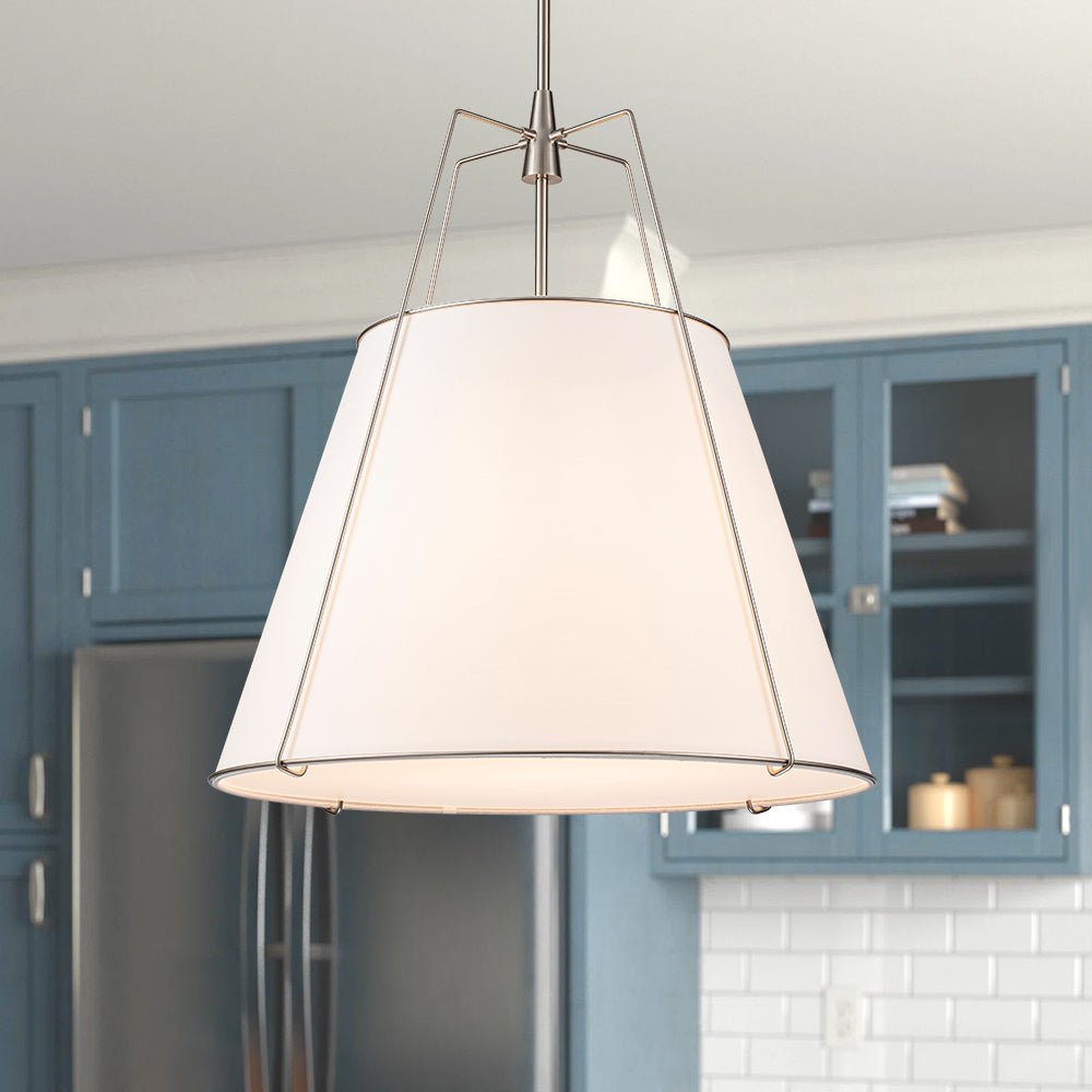 Freyza | Seriva Modern Fabric Fabric Ceiling Light – Modern Bedroom Living Room