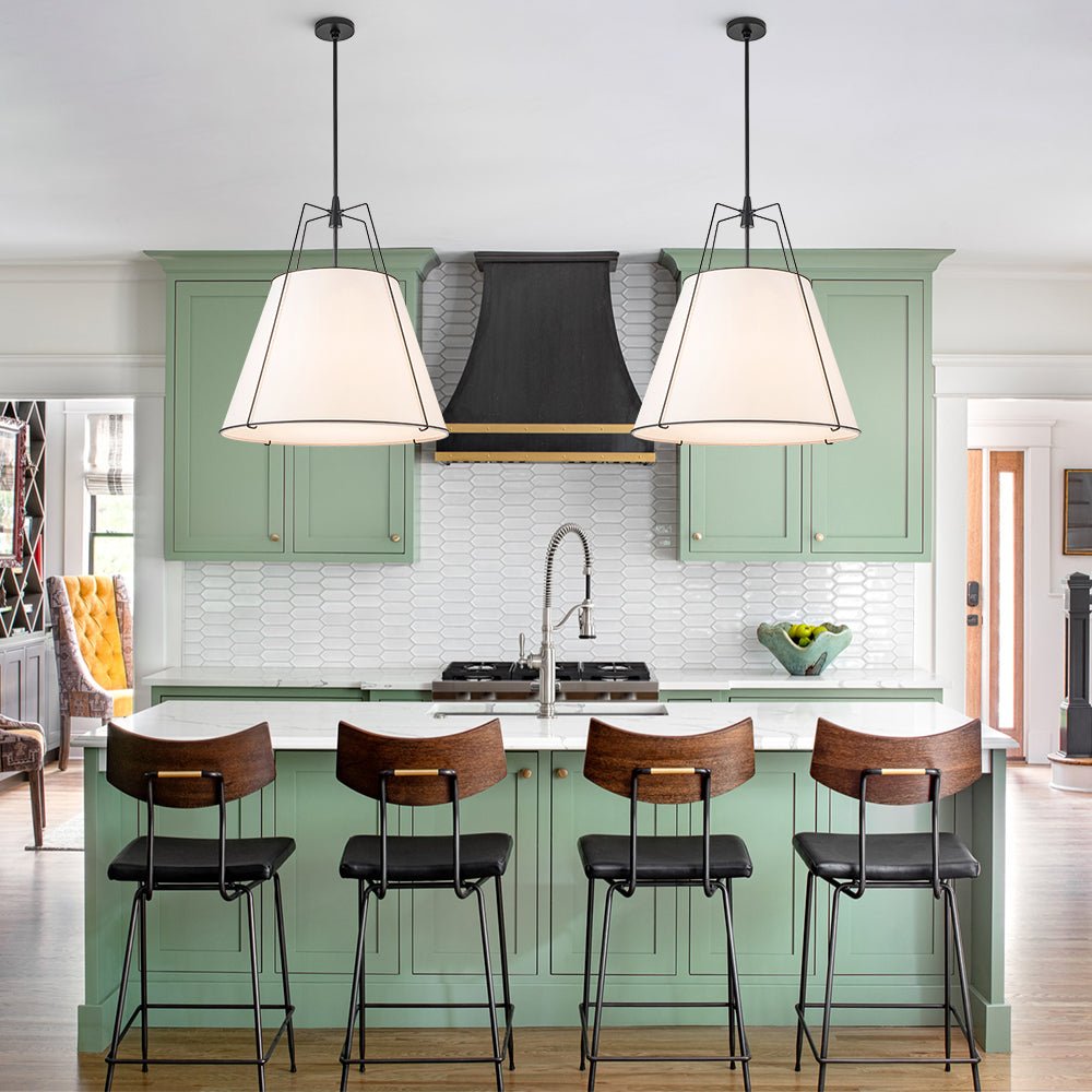 Freyza | Seriva Modern Fabric Fabric Ceiling Light – Modern Bedroom Living Room