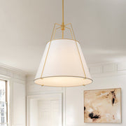 Freyza | Seriva Modern Fabric Fabric Ceiling Light – Modern Bedroom Living Room