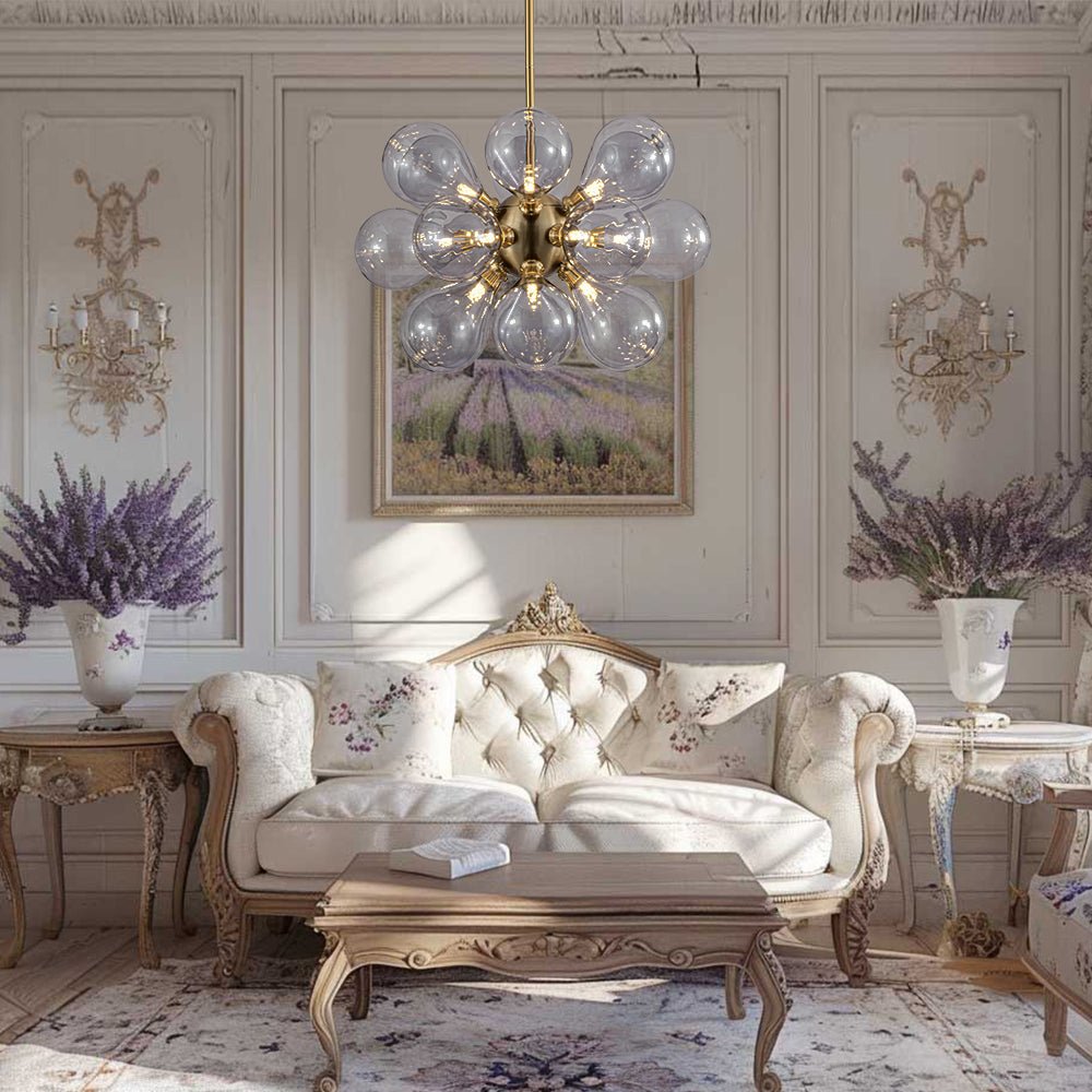 Freyza | Himinuvyr Morandi-Cluster-Glasleuchter – Esszimmer, Wohnzimmer