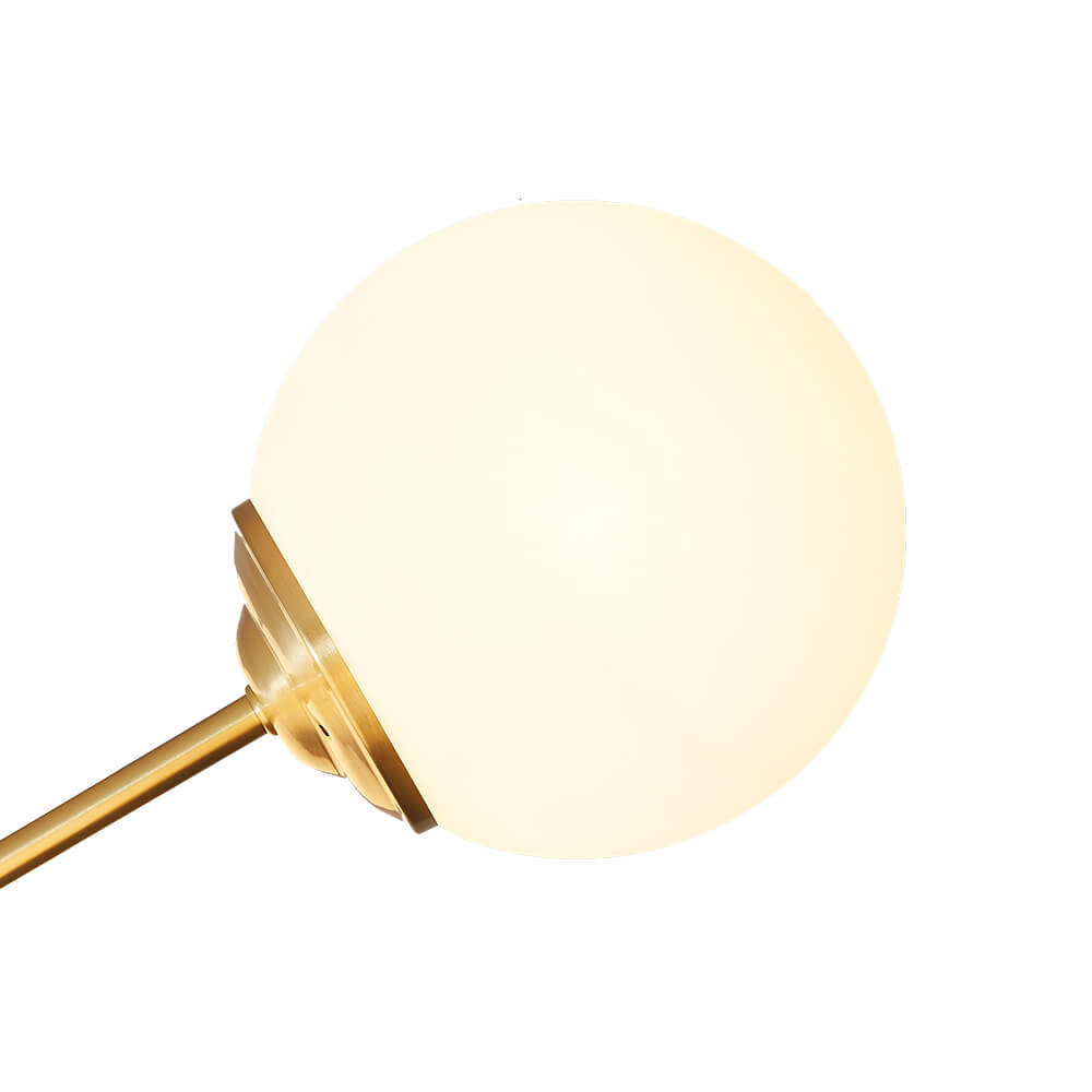 Freyza | Glazia Minimalist Opal Glass Opal Chandelier – Minimalist Dining Room Living Room