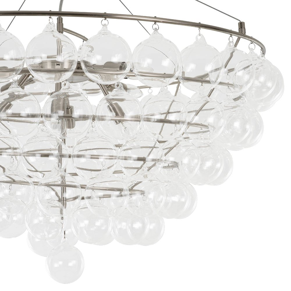 Freyza | Qvistuvyx Übergroße Spiral-Glas-Pendelleuchte – Esszimmer, Wohnzimmer