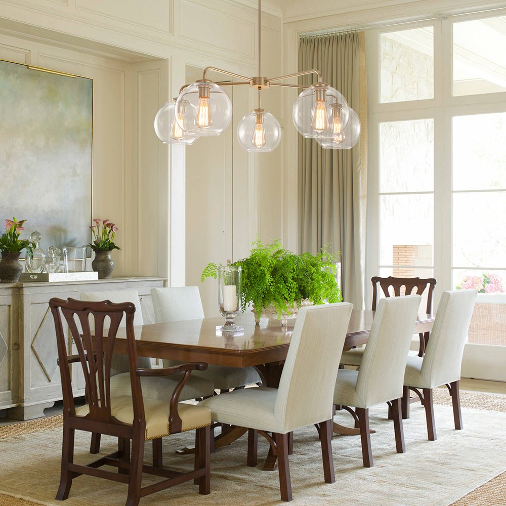 Freyza | Sifuli Modern Glass Glass Chandelier – Modern Dining Room Living Room